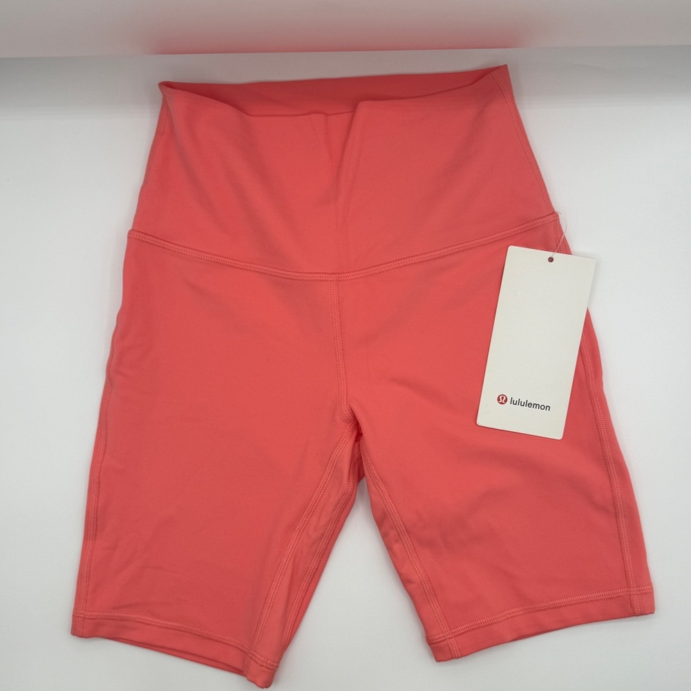 Lululemon Align Short 8" Raspberry Cream Sz 4 Yoga Stretch Breathable Workout‎
